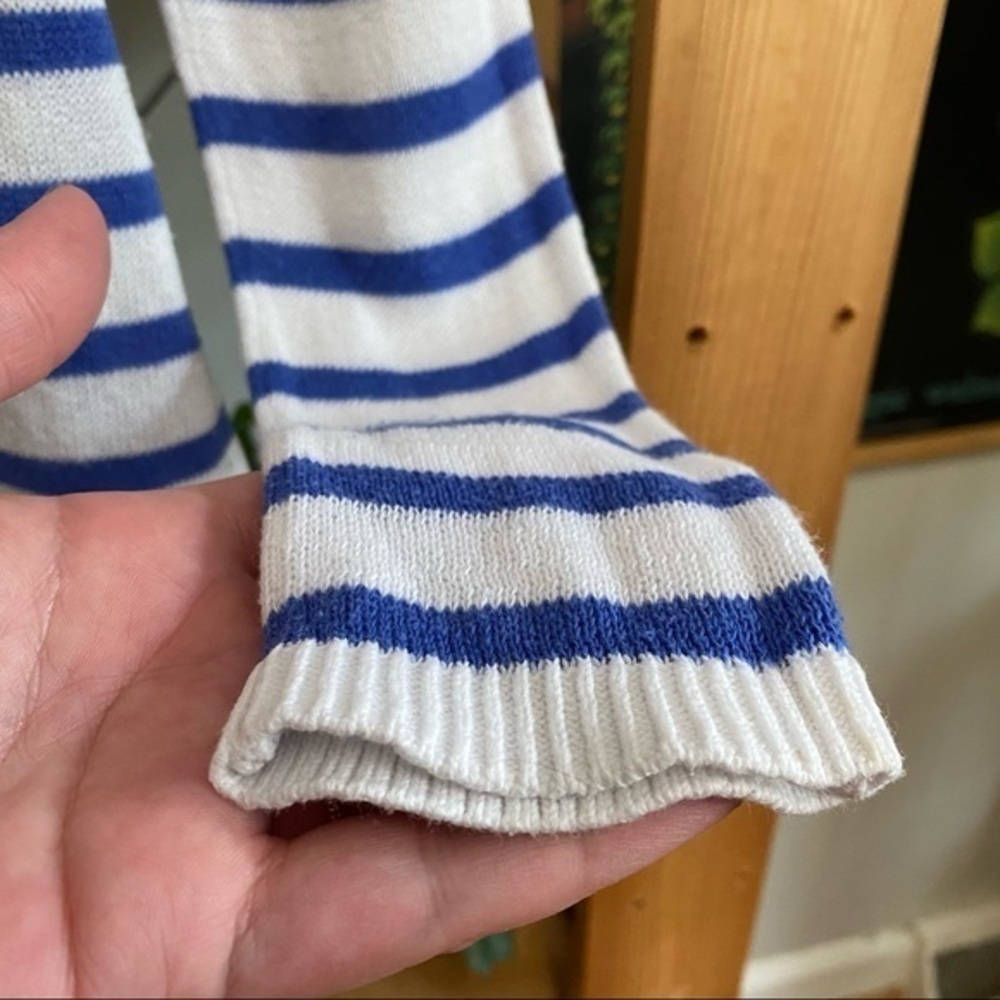 Lilly Pulitzer Blue White Striped Stasia Dolman Sleeve Knit Sweater Small - Picture 5 of 15